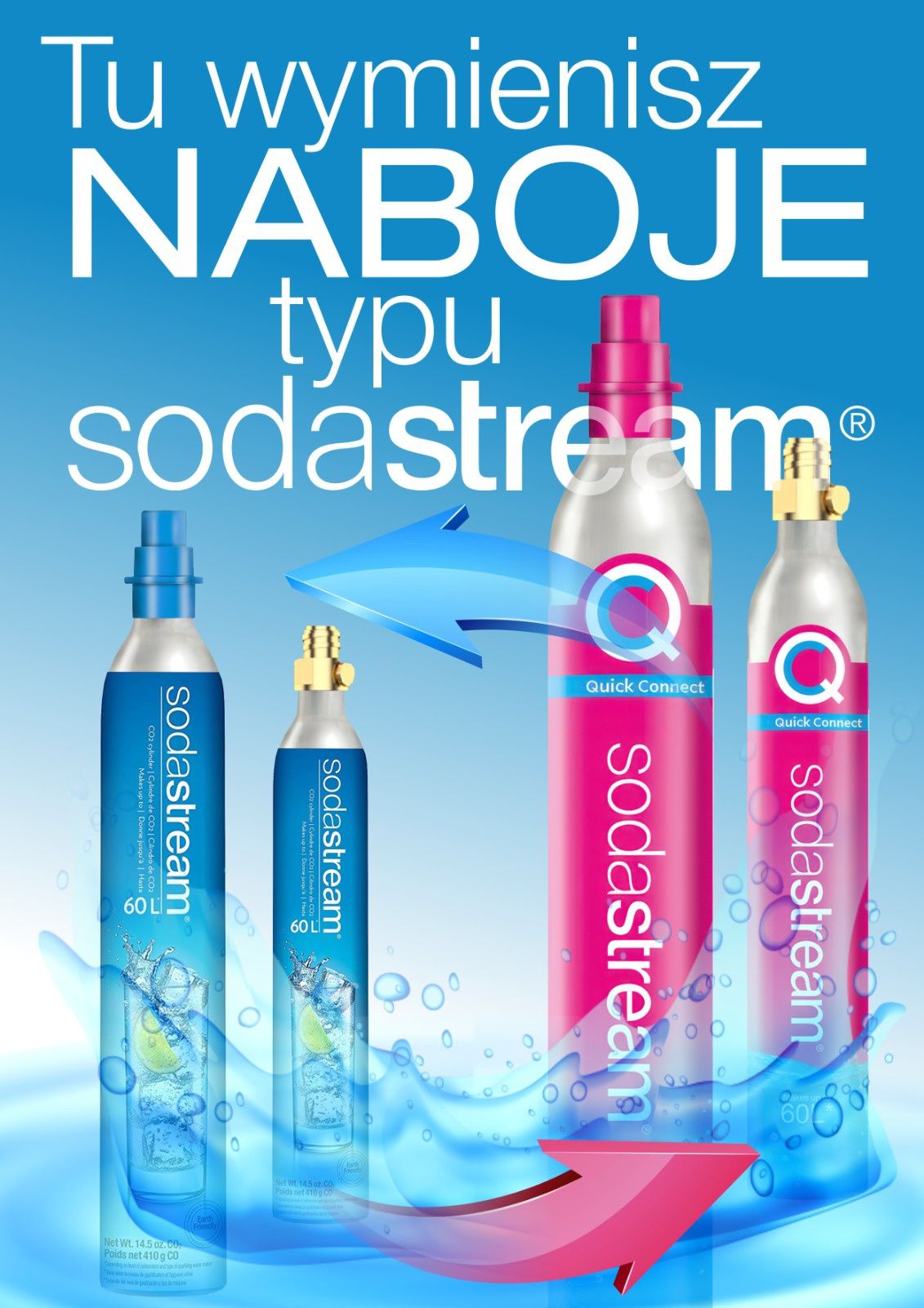 GDAŃSK ZASPA Soda Stream SodaStream gaz CO2