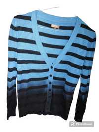 Sweterek sweter kardigan rozpinany markowy XS 34 daniele patrici
