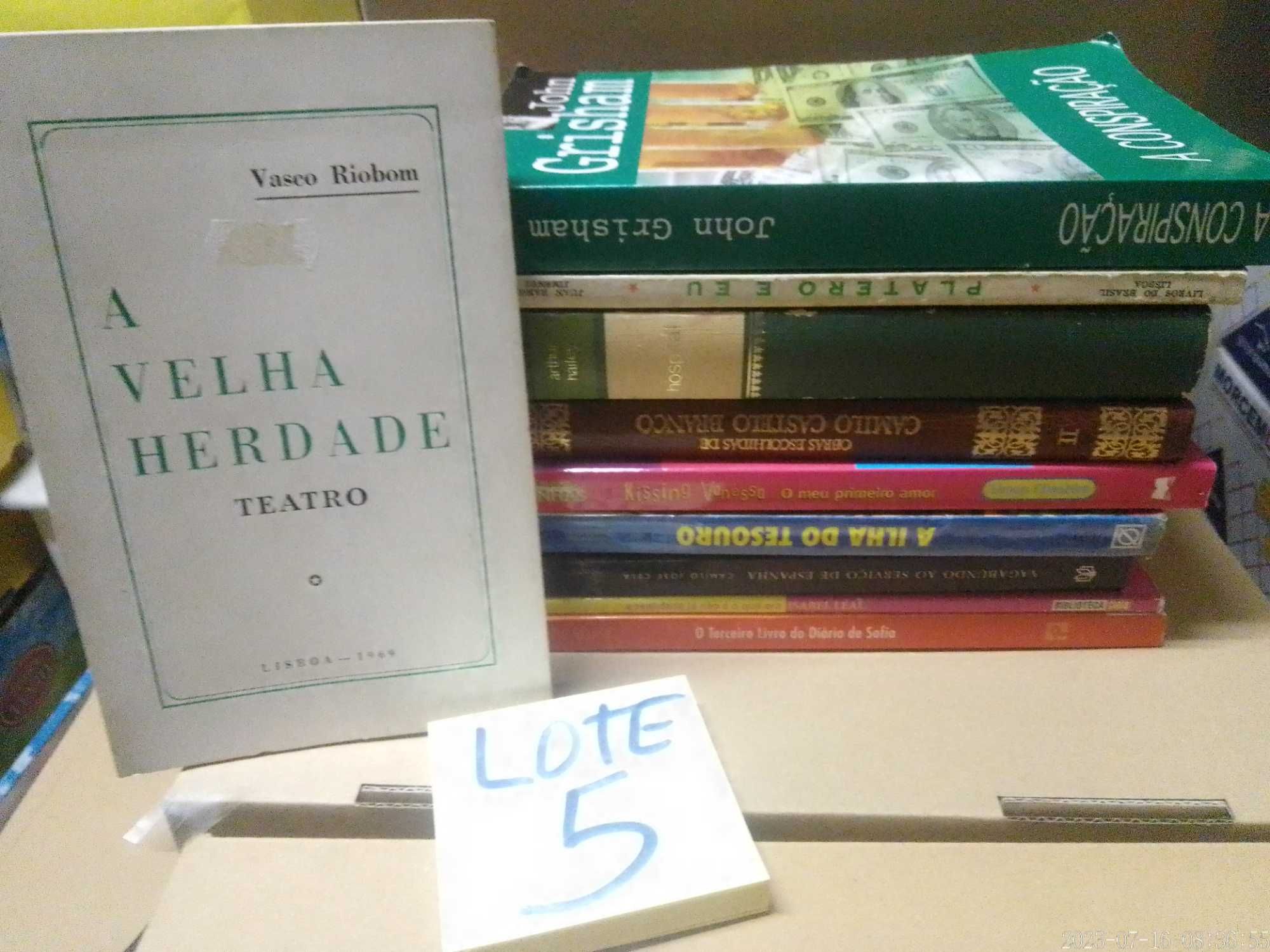 VENDIDOS EM SEPARADO Livros Baratos - Lote 5 P. S. - Ver FOTOS