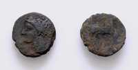 КАРФАГЕН. в. 400-350р до н.е. бронза монета