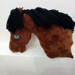 Hobby horse A4 brązowo-czarny