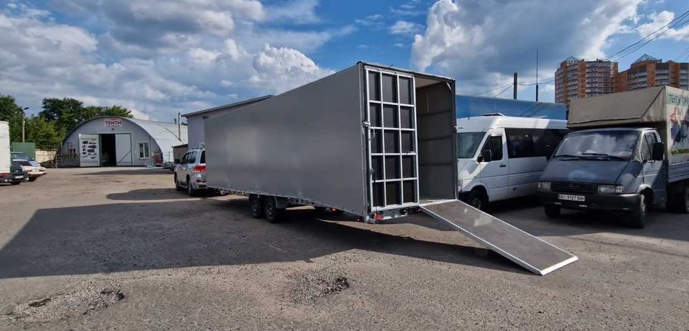 Причеп, лафет з високим каркасом 8000*2100*2000 лавета на дві осі