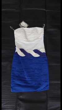 Нарядне плаття сукня, з вишивкою бісером і камінчиками
