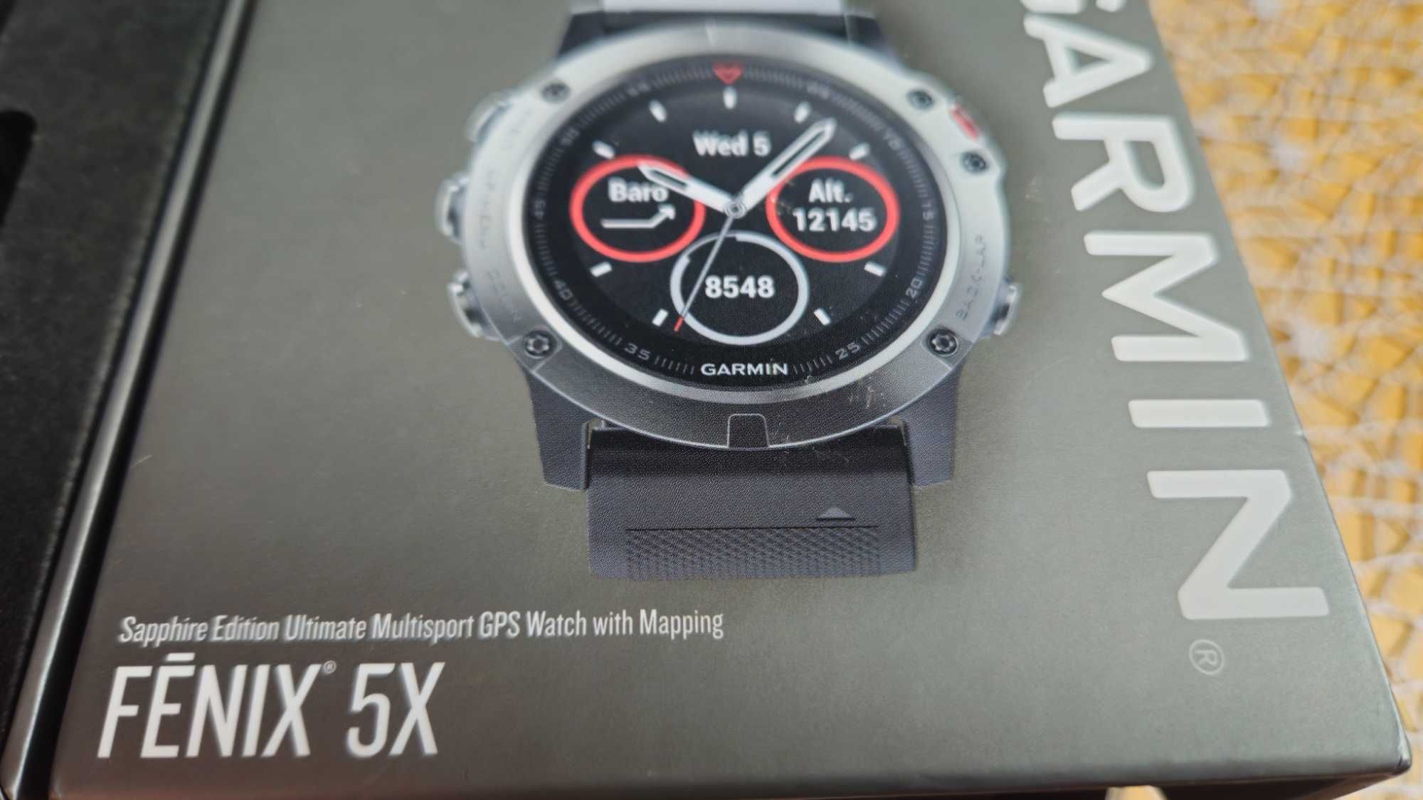 Garmin fenix 5x Sapphire Edition Ultimate Multisport GPS Watch Mapping
