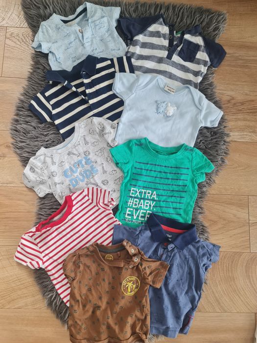 Zestaw koszulek z krótkim rękawem rozmiar 62