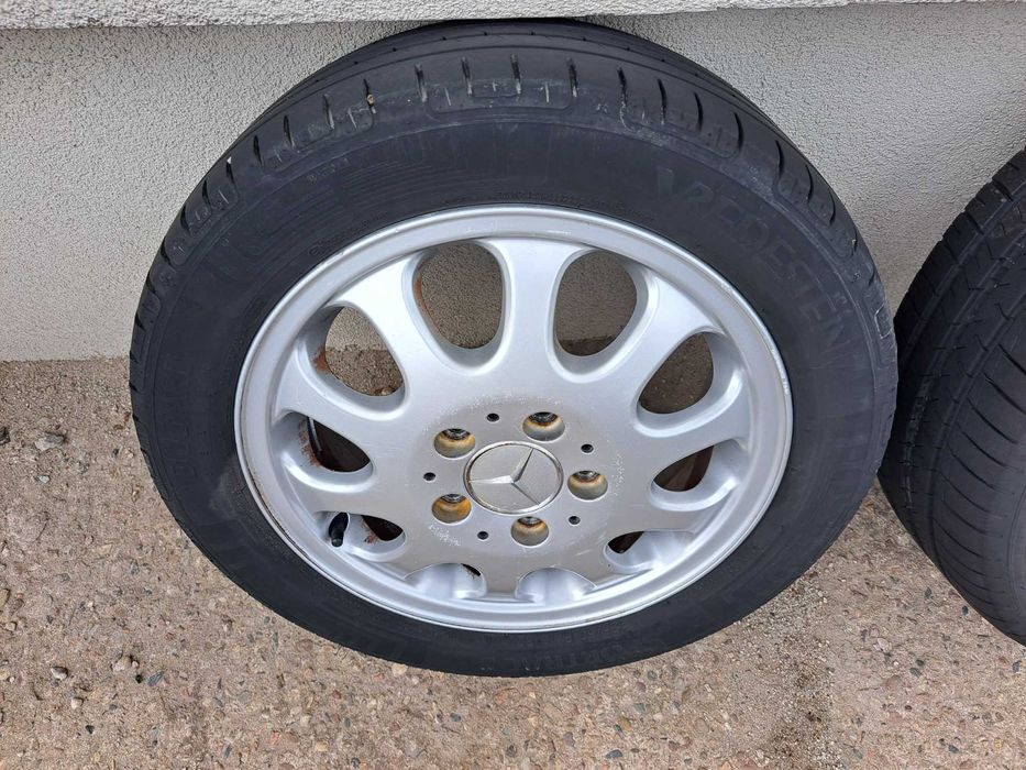 Felgi aluminiowe koła opony lato Mercedes A Klasa W168 kpl