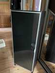 Szafka stojąca czarna regał IKEA BILLY ze szklanymi drzwiami 106x40x30