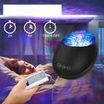 Projektor rzutnik gwiazd lampka nocna 2w1 LED 360 USB bluetooth pilot