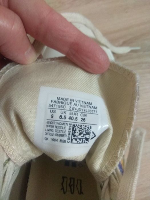 Converse All Star Chuck Taylor trampki koturny