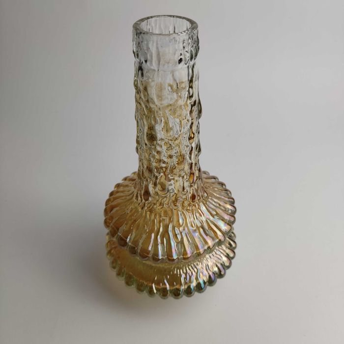 Wazonik szklany UFO proj. Timo Sarpaneva Iittala - lata 70 - żółty