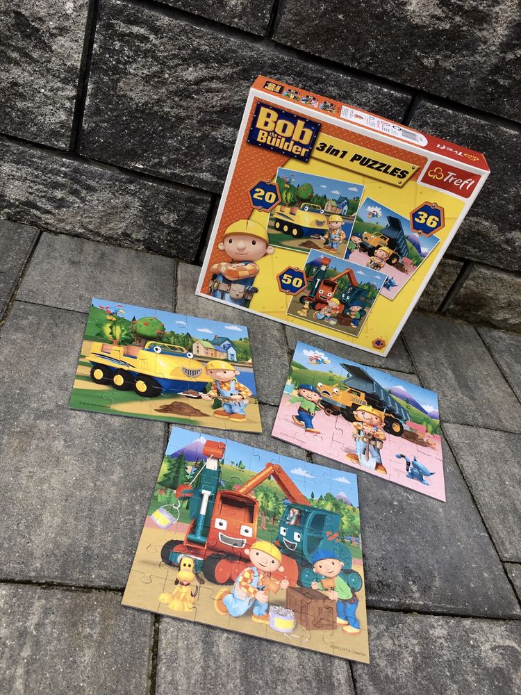 PUZZLE TREFL - „Bob Budowniczy” 3w1  106 elementów