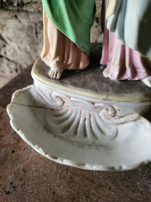 Stara kropielnica Maryja I Święty Jan porcelana Andenne