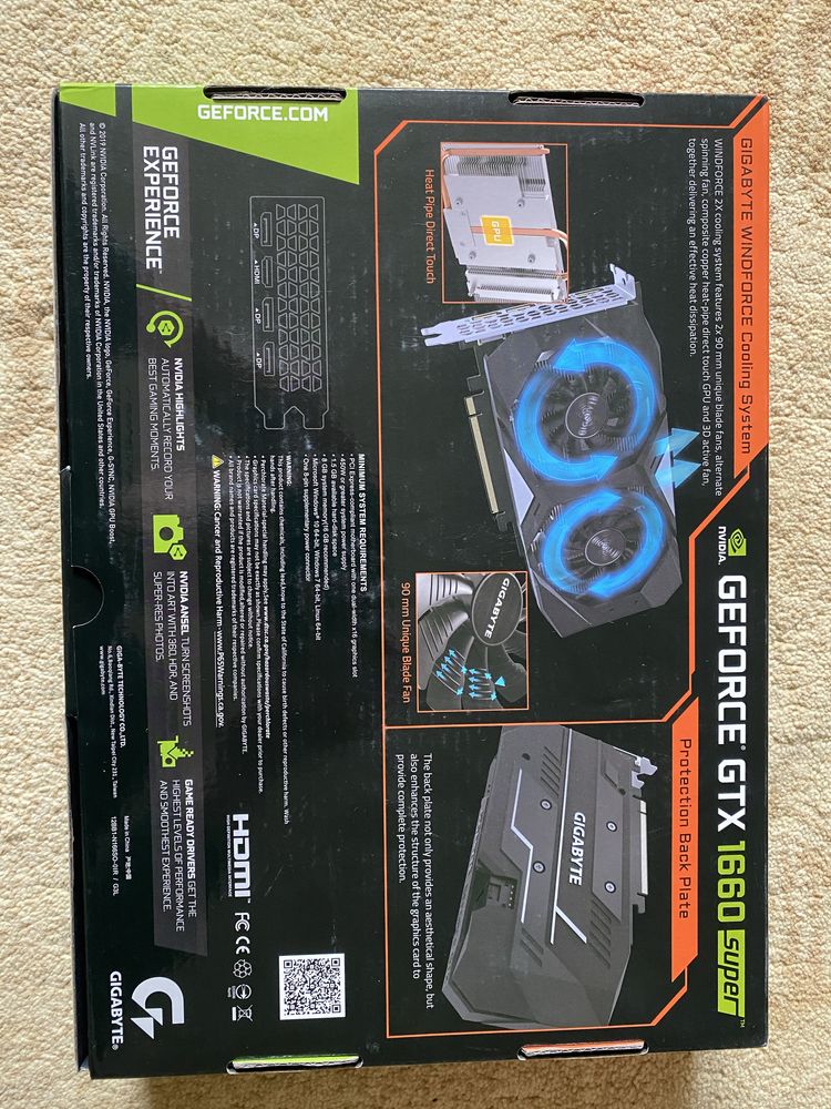 GIGABYTE Geforce GTX 1660 super