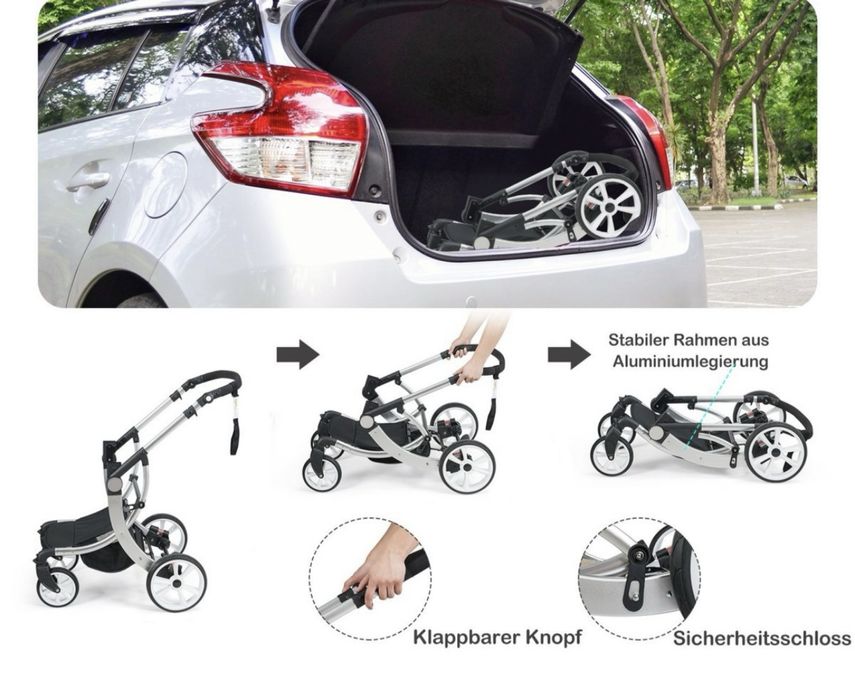 Коляска Costway 2в1