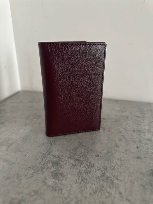 Кредитниця портмоне чоловіче бордове коричневе шкіряне Ettinger London