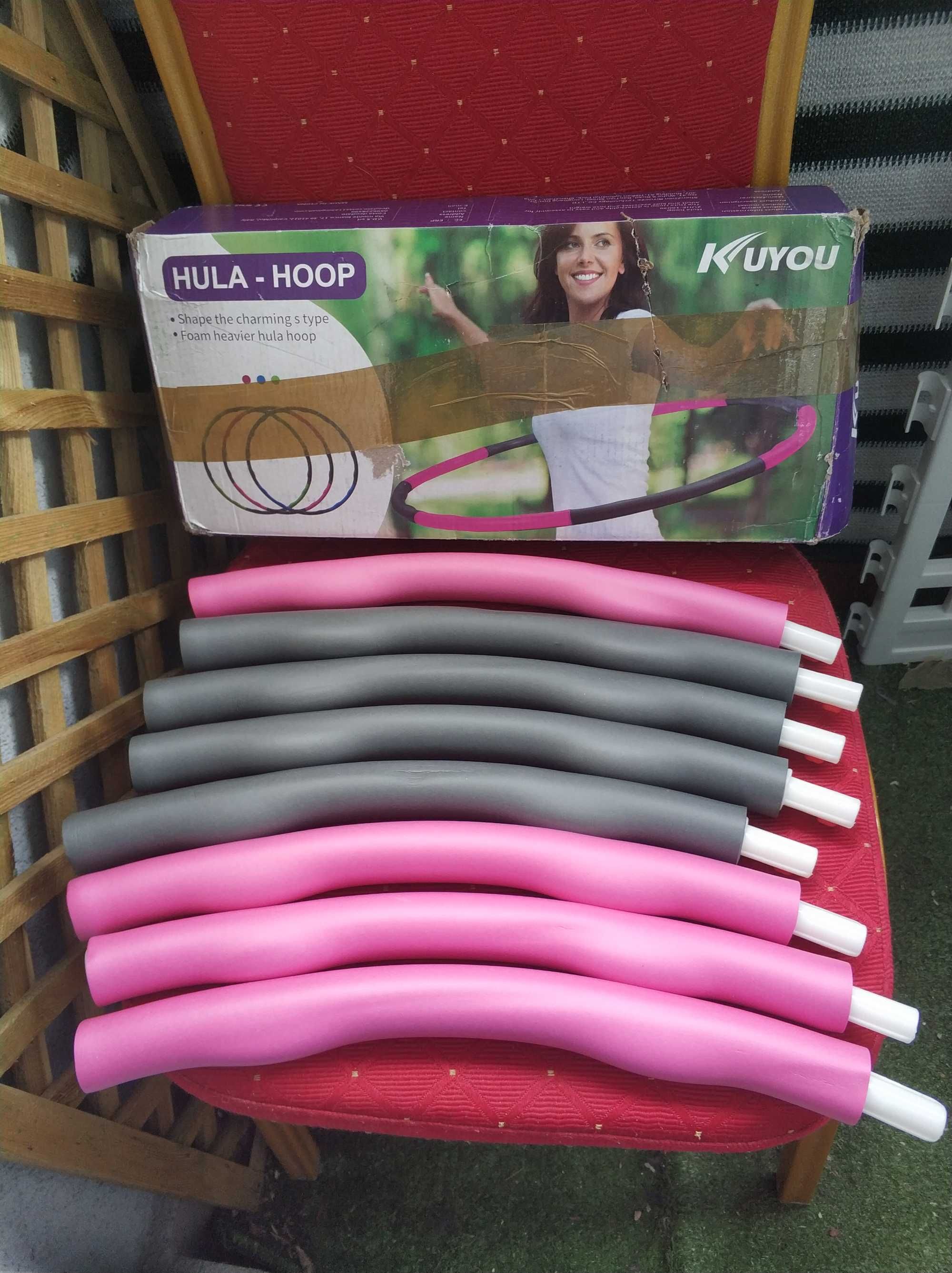 Koło Hula hop z obciążeniem Kuyou do ćwiczeń fitness Kółko składane