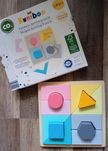 Drewniana układanka geometryczna montessori kształty sorter