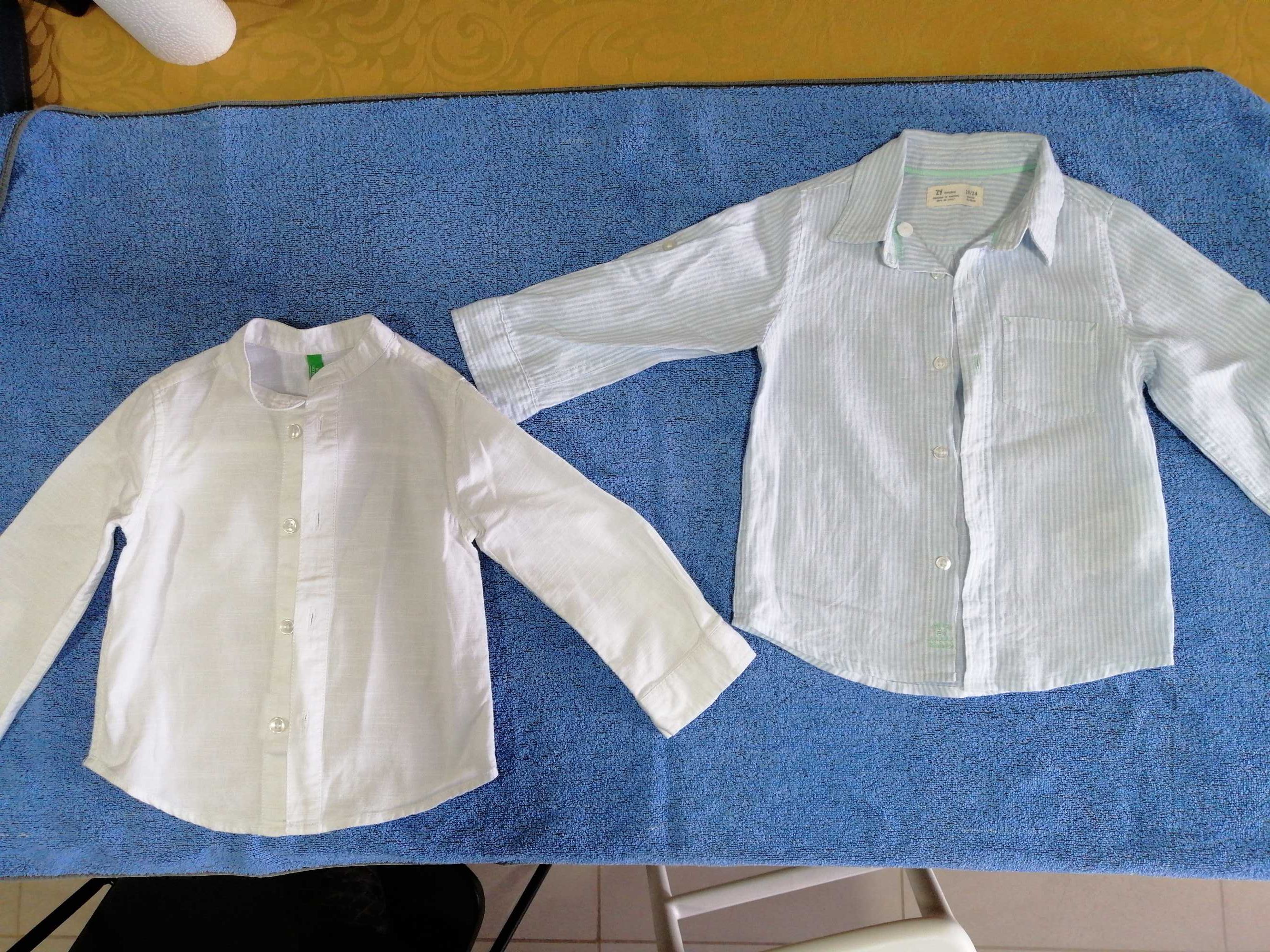 2 camisas, Benetton, 12-18 e 18-24 meses