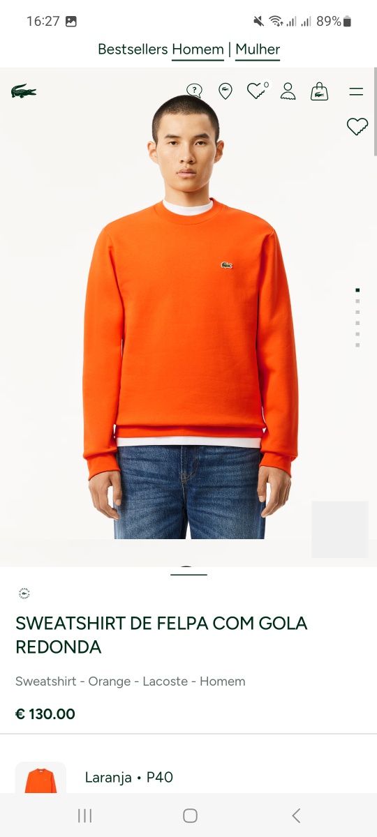 Sweatshirt Lacoste XXL