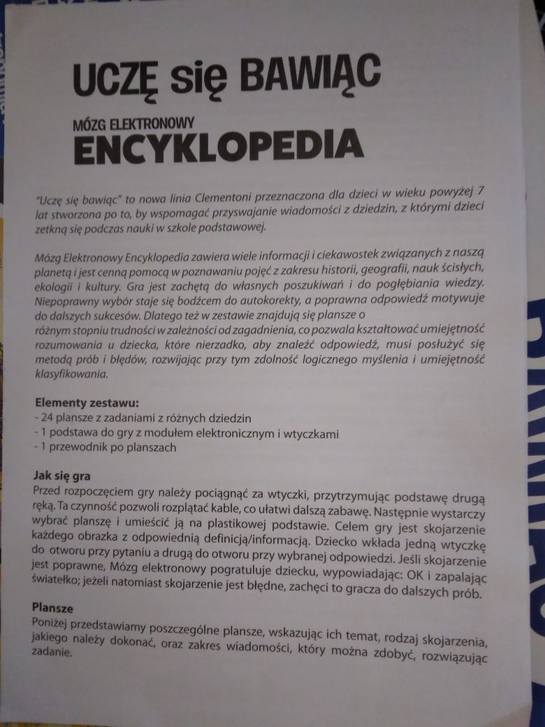 Encyklopedia Clementoni Uczę się bawiąc