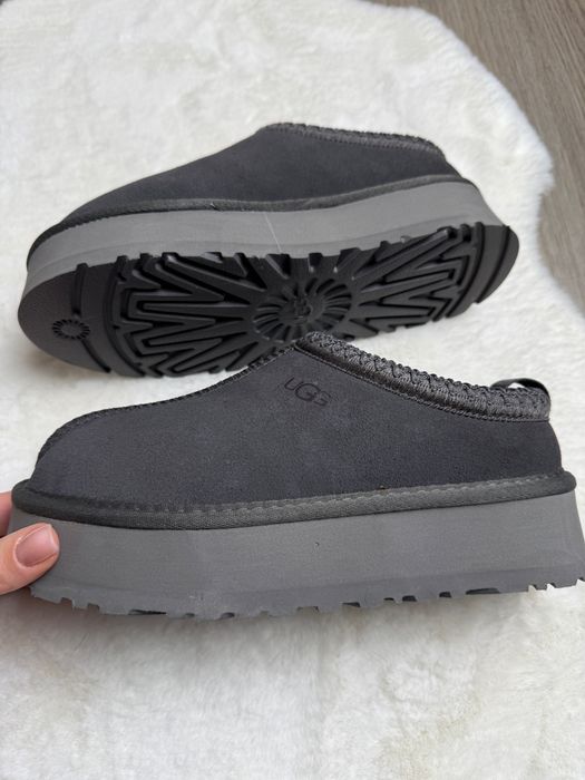 Уггі таз зимові хутро UGG Tazz Platform сірі