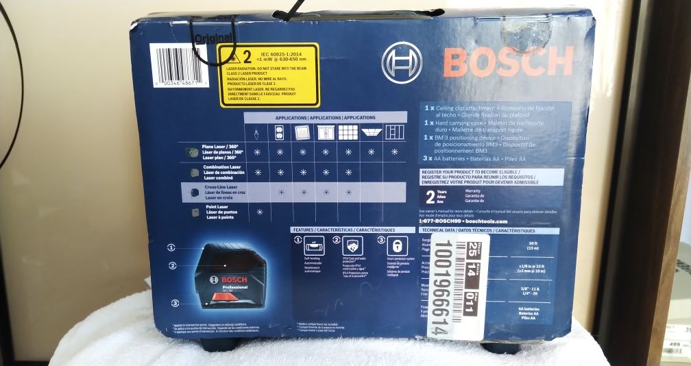 Лазерный уровень нивелир BOSCH GLL50 Professional