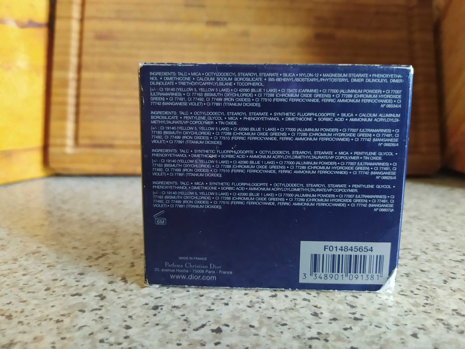 Cienie do powiek Dior no 654