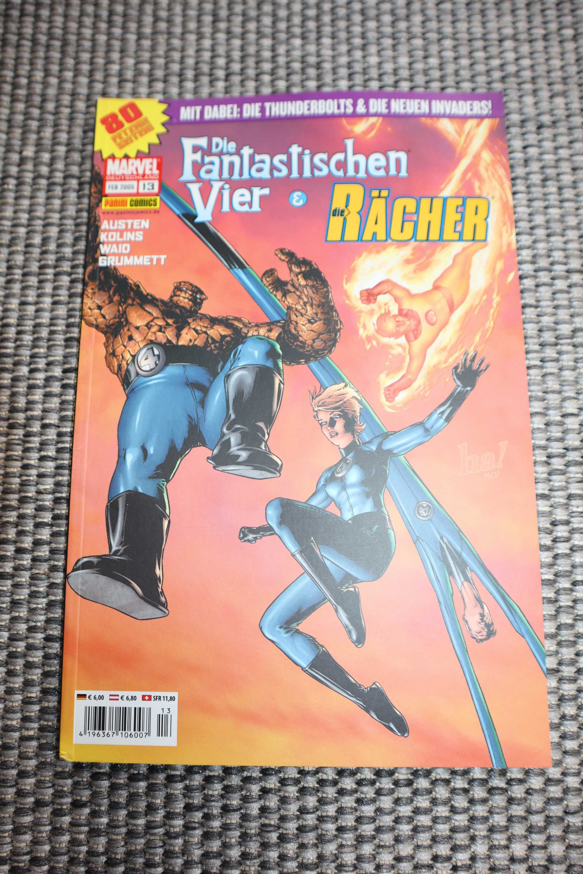 Marvel 2005 r Fantastyczna Czwórka Niemieckie wydanie  b073010