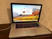 MacBook Pro 15 CPU: Intel Core i5 RAM: 8GB  SSD256GB