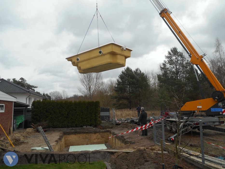 Nowoczesny basen ogrodowy z osprzętem TULUZA 5x3 wkopywany poliestrowy