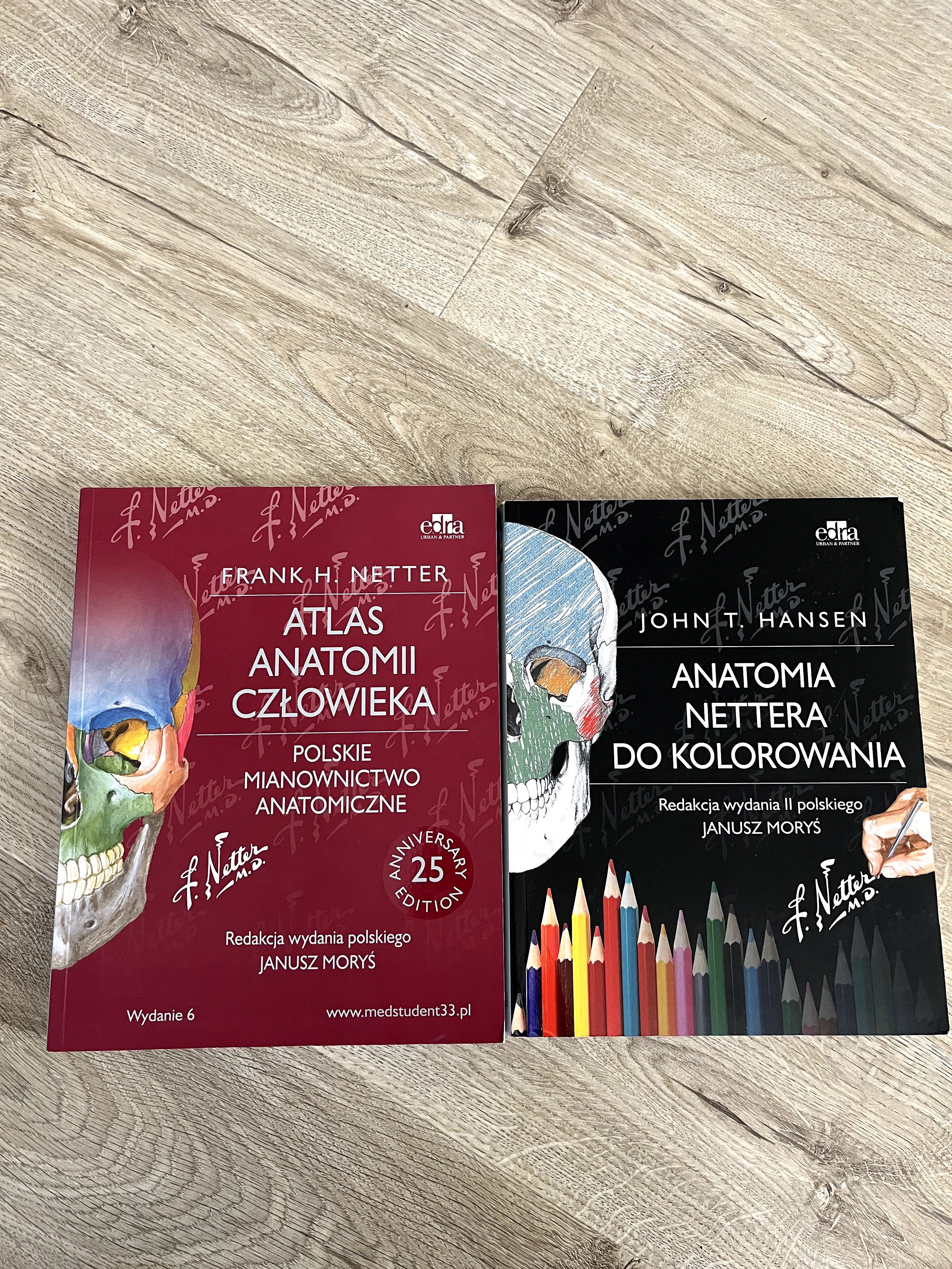 Zestaw Atlas Anatomii Człowieka, Anatomia do kolorowania Netter