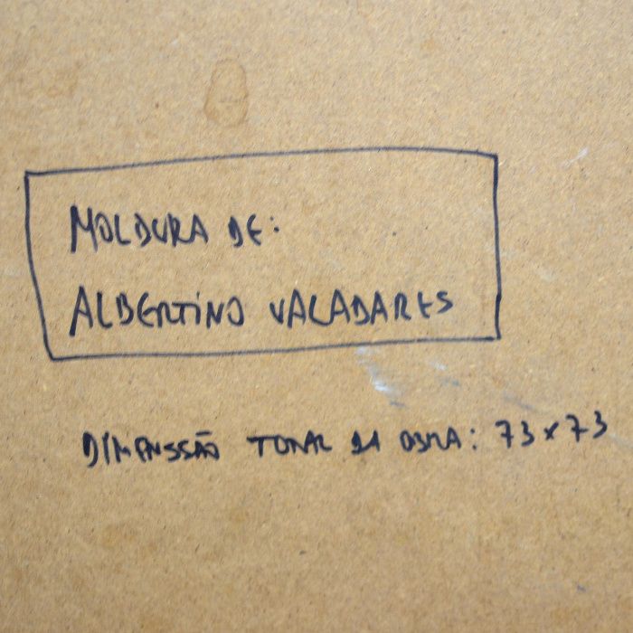 Acrílico sobre cartão do artista Albertino Valadares – com moldura