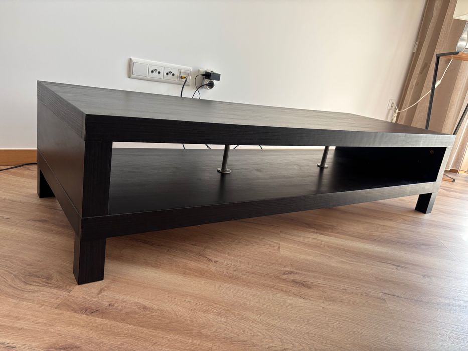 Rack IKEA Large Black / Brown Wood TV Stand