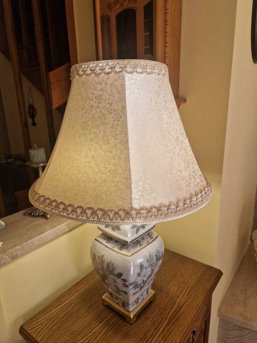 Lampa oriental Ginger Jar porcelana mosiądz