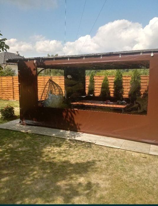 Osłona tarasu , plandeka