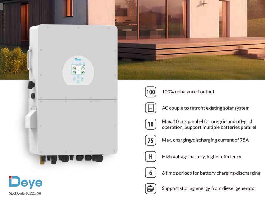 Nokaut! Inwerter DEYE HV SUN30K-SG02HP3EU-BM3 13499 zł! Nowy model