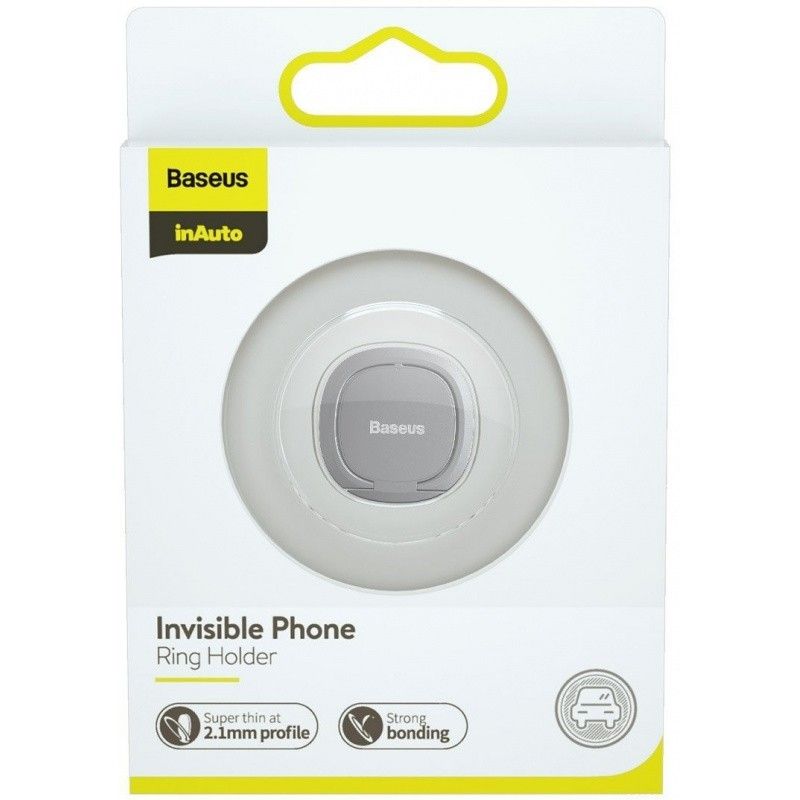 Uchwyt na Telefon na Palec Ring z Podstawką Baseus Silver