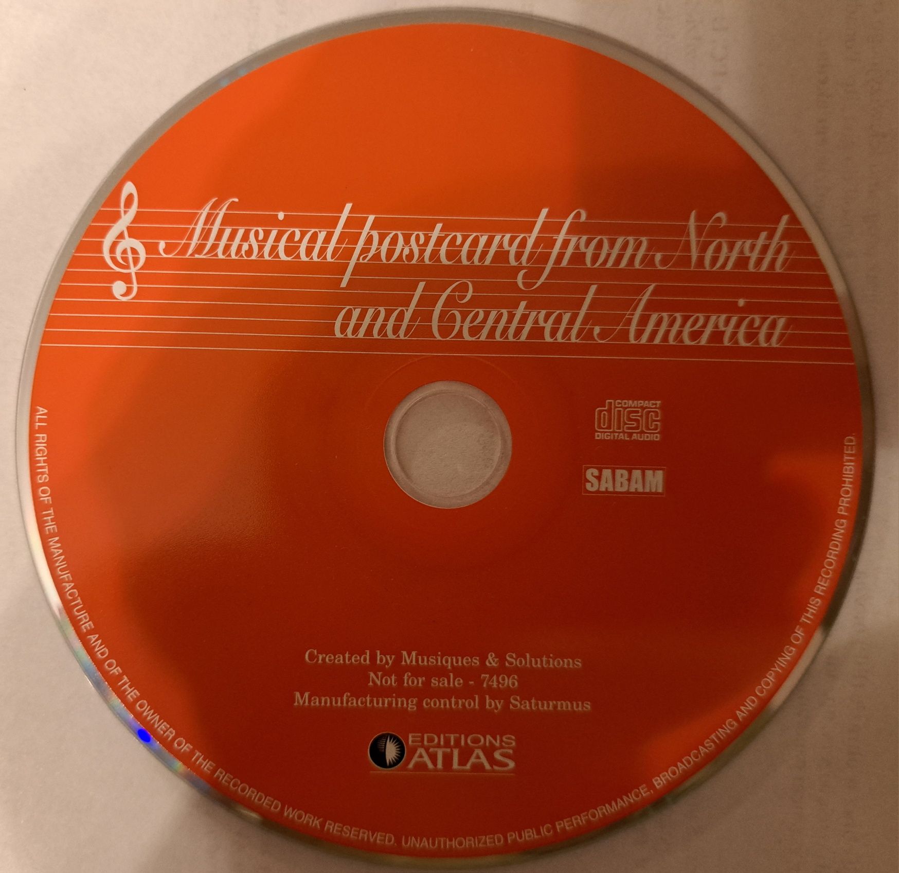 Musical Postcard from North And Central America - 5 Utworów – Płyta CD
