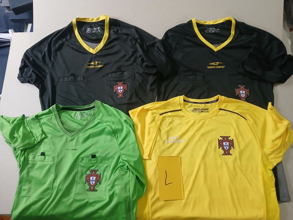 Arbitragem: camisolas de árbitro M e L Team Quest e Lacatoni