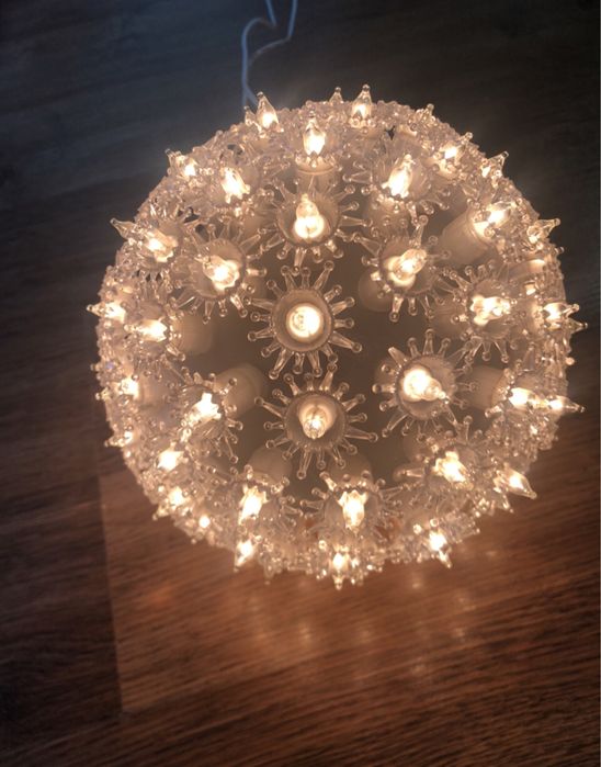 Ozdobna świecąca kula śnieżna 100 lampek święta vintage design