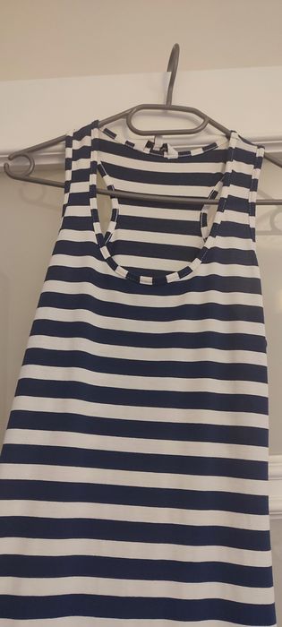 Długa sukienka w paski marynarska New Look rozm. 8 (36)