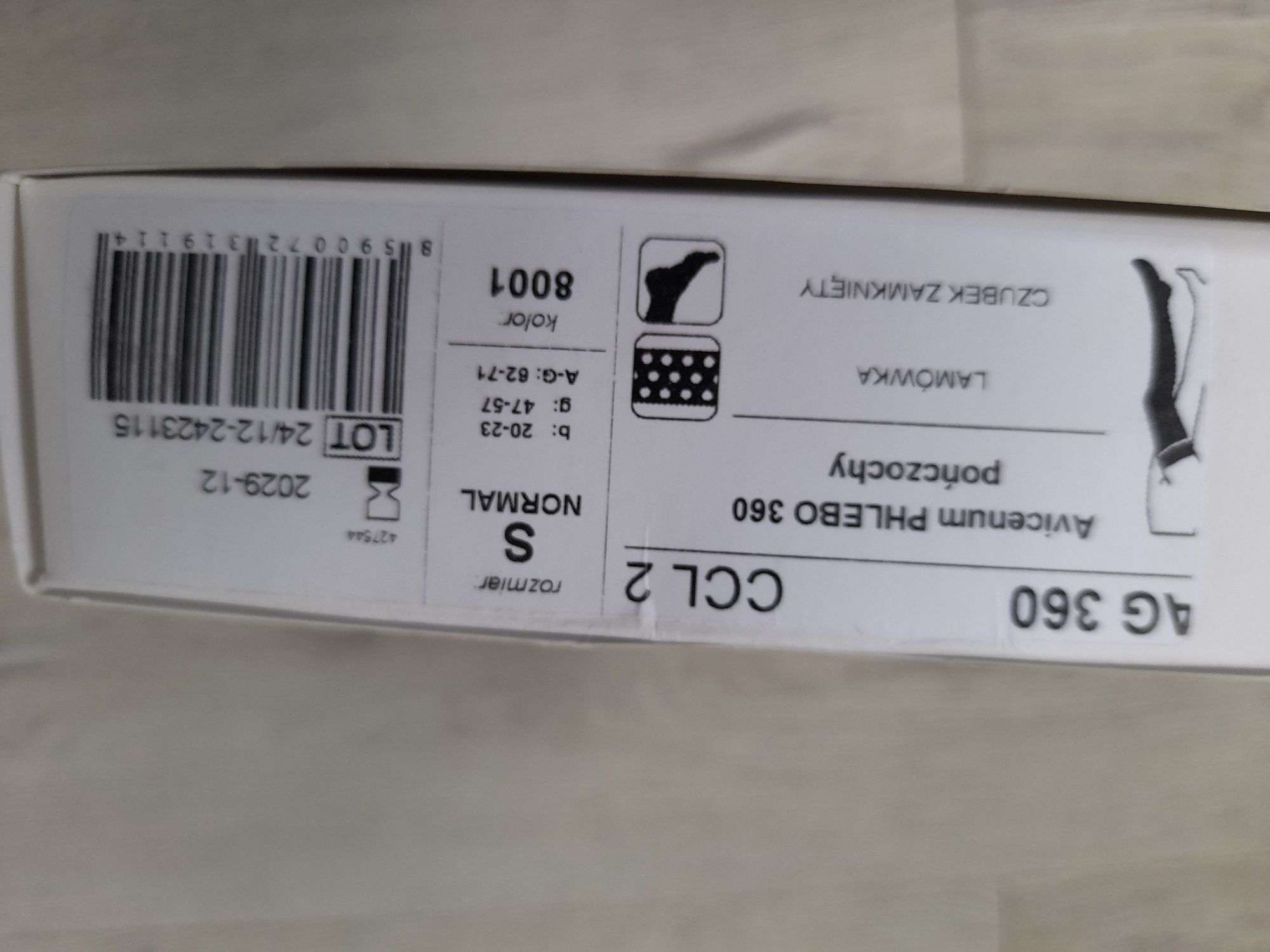 Pończochy uciskowe medyczne S