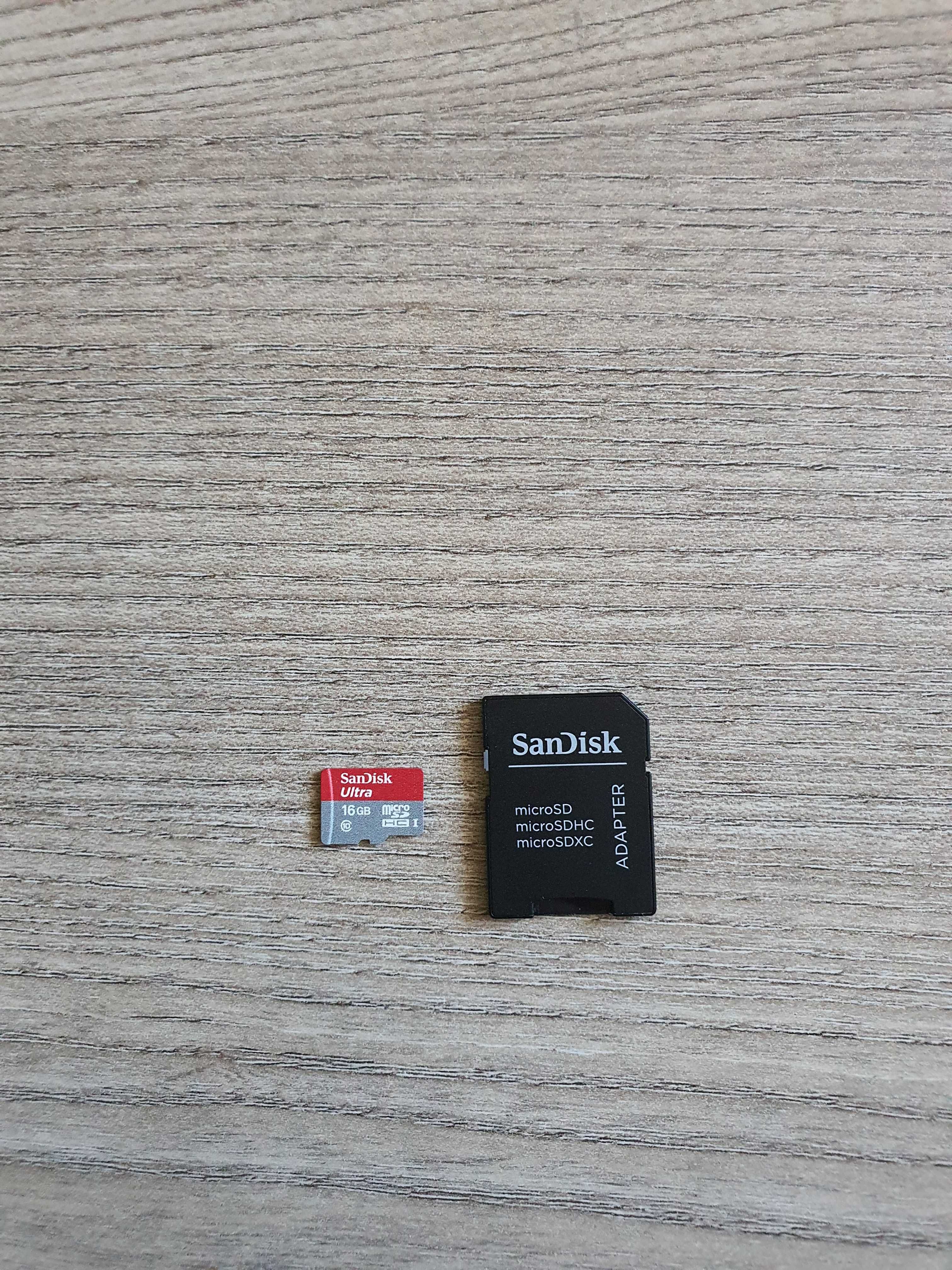 Karta pamięci SanDisk 16GB microSDHC Ultra + adapter