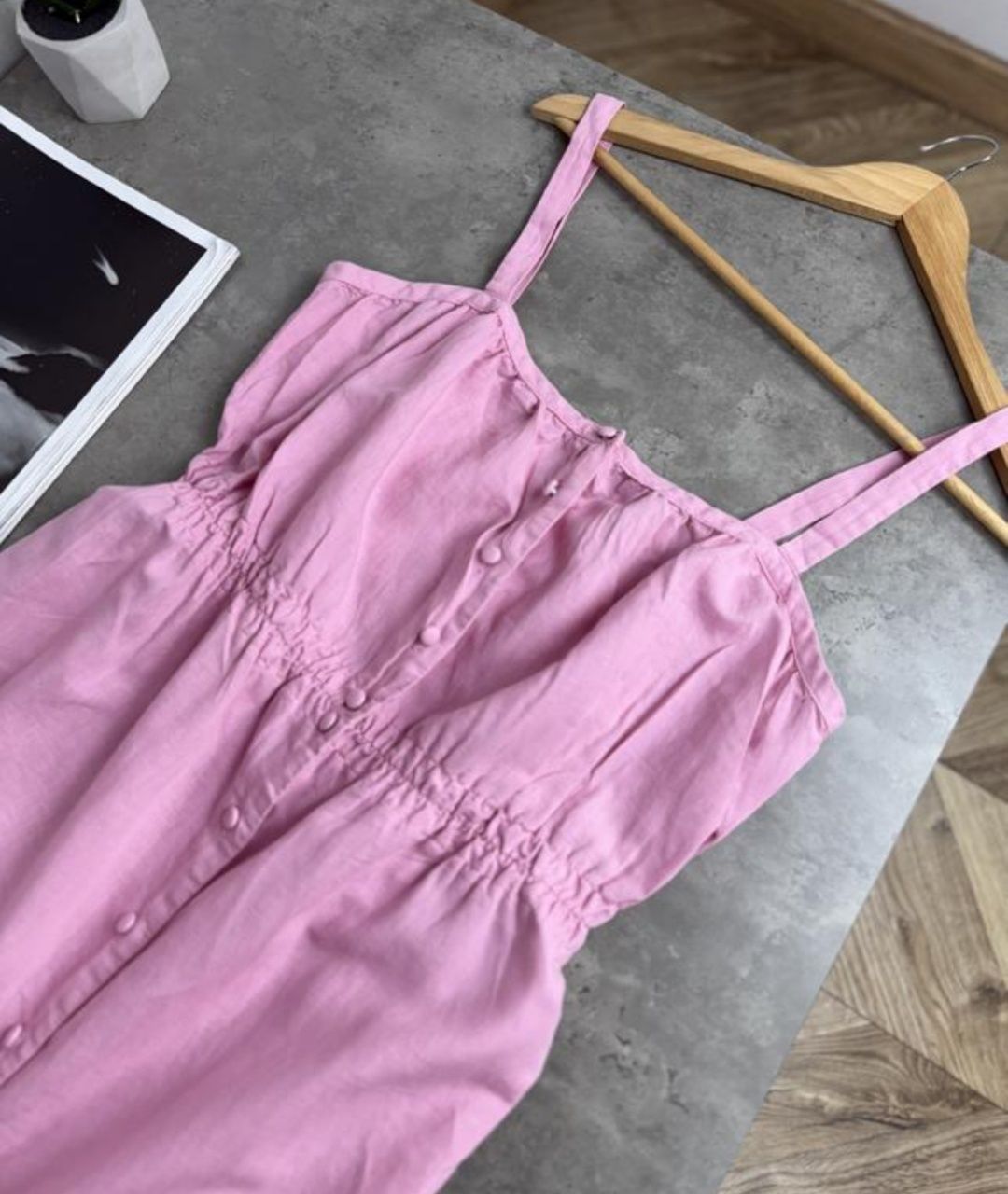 Сукня сарафан міді Zara з льону