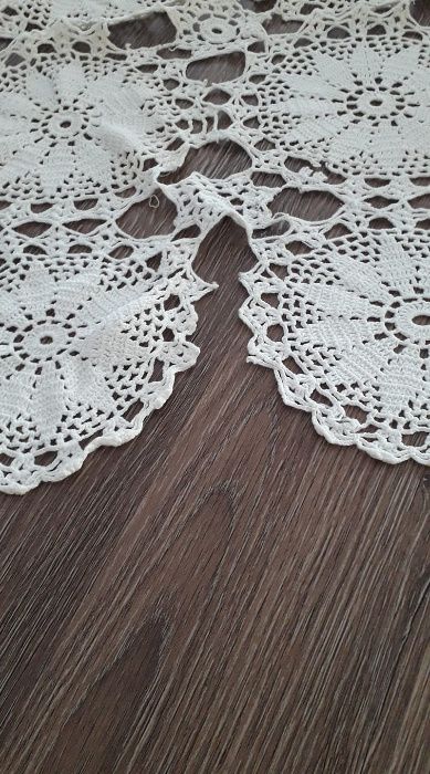 Colcha/toalha de mesa crochet vintage