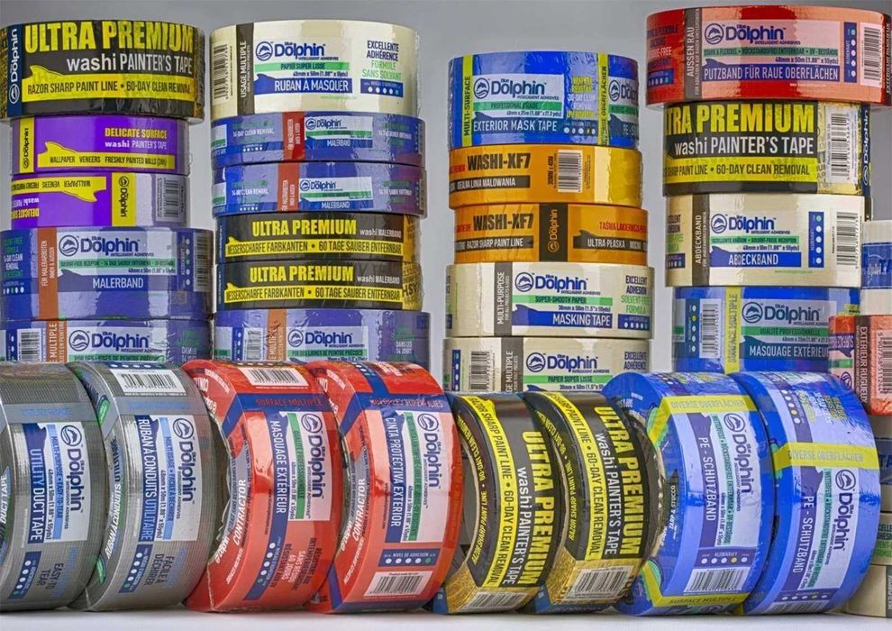 Стрічка малярна Blue Dolphin "WASHI"