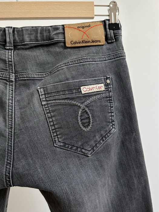 Oryginalne Calvin Klein Jeans Grey Denim Szare 36/38 S/M 170 cm Slim