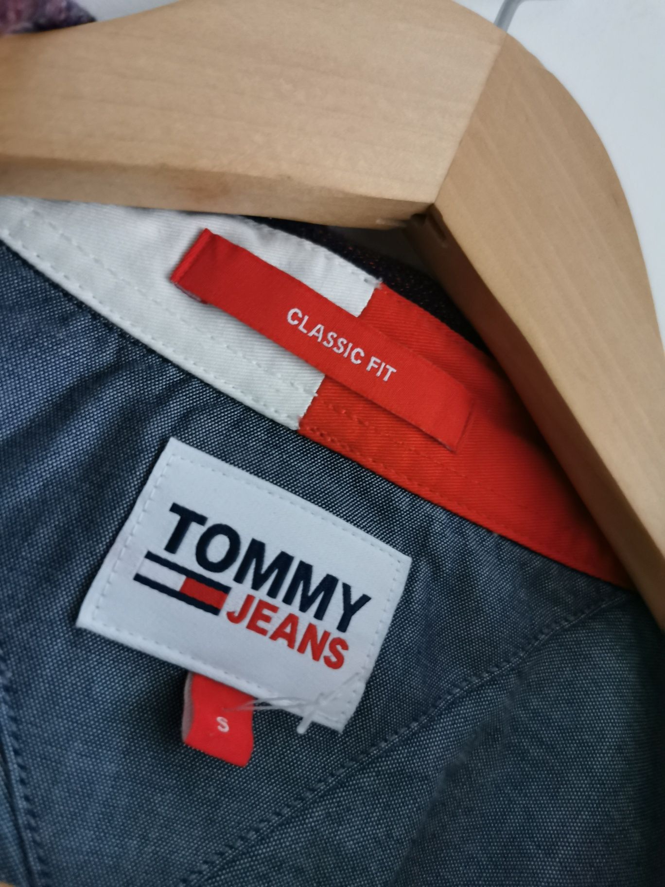 Tommy Jeans koszula męska flanelowa logowana S/M