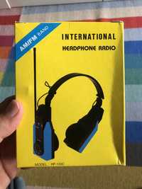 Headphones radio vintage