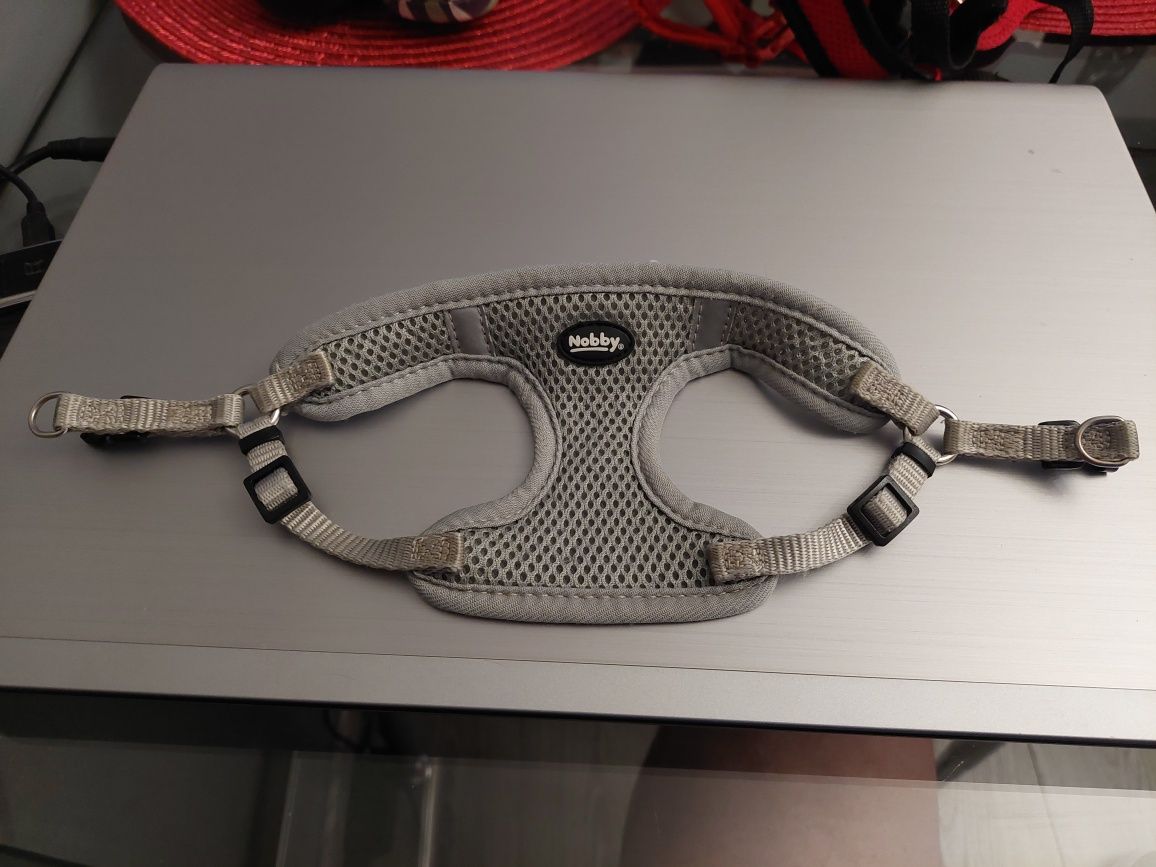 Szelki dla małego pieska , kotka plus gratis metalowa łyżka do karmy